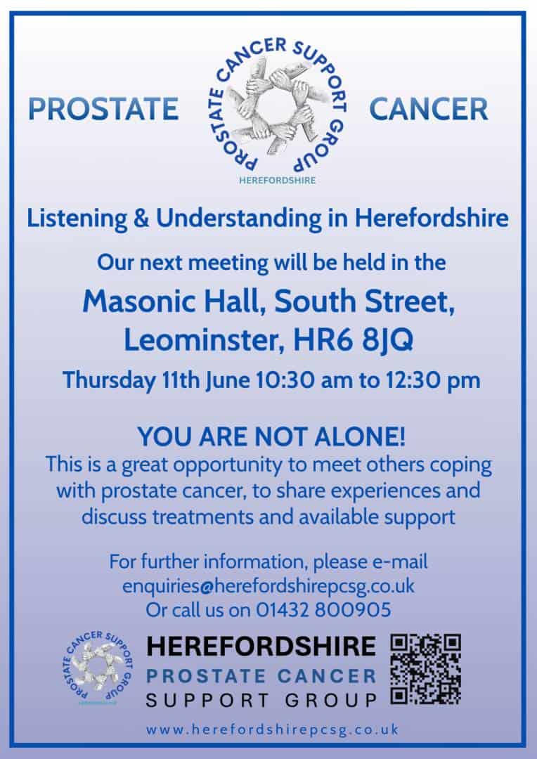 Leominster prostate support session june 2026
