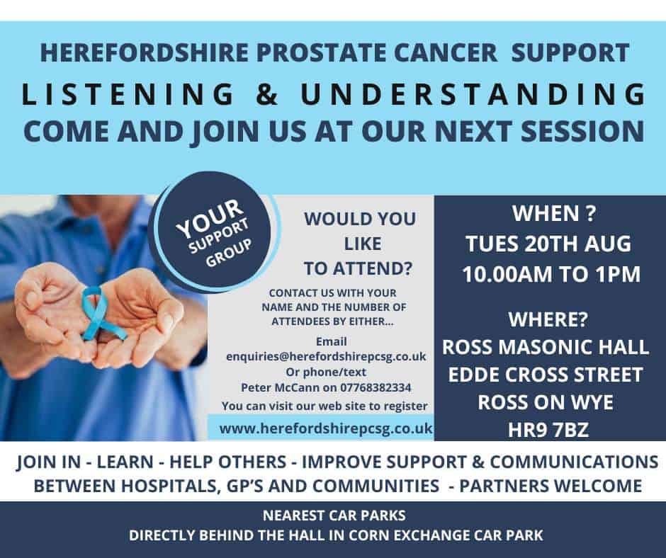 Prostate Event 20th Aug